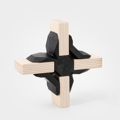 Playwood Plattenverbinder, schwarz Kreuzverbinder, Kunststoff, für Platten 18 - 19mm