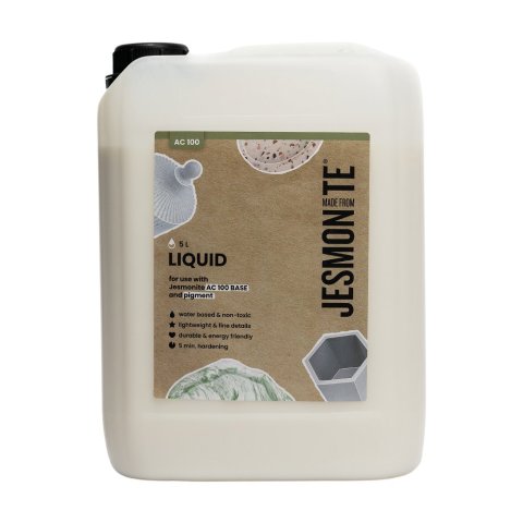 Jesmonite AC 100 Acryl Gieß- und Laminierharz Liquid (Flüssigkeit) 5 kg im PE-Kanister