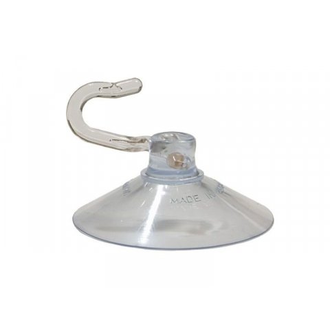 Suction cup with movable plastic hook movable plastic hook, ø 50.0 mm