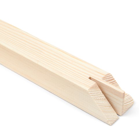 Modulor XL-Keilrahmenleiste, Kiefer LH = 39 mm, LB = 28 mm, l = 1300 mm, 1 Schlitz