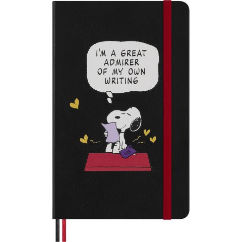 Moleskine cuaderno PEANUTS 75º aniversario 100 g/m² 130 x 210 mm, HC, forrado, admirador de Snoopy