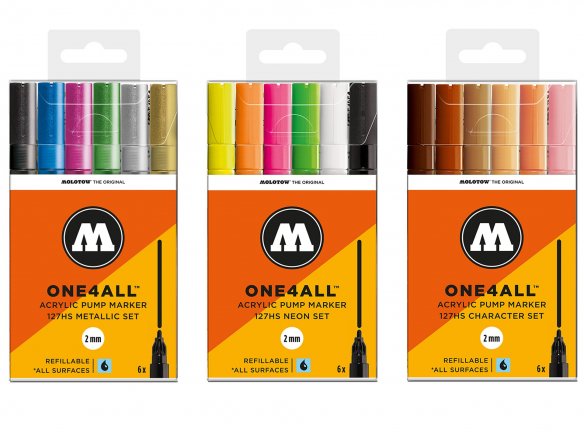Molotow Lackmarker One4all 127HS, 6er-Set