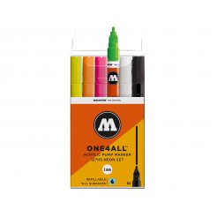 Molotow paint marker One4all 127HS, set of 6 Neon Kit, (173)
