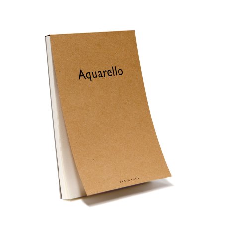 Carta Pura Aquarello-Block, 100% Hadern 270 g/m², 170 x 240 mm, 20 Blatt, säurefrei