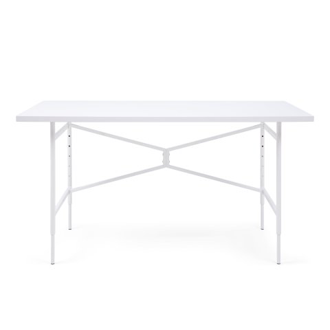Tavolo Modulor X per bambini, bianco Pannello in melamina bianco, bordo bianco, 25x680x1200 mm