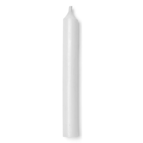 Kerzenfarm Hahn, Stabkerze klein ø 1,3 cm, h = 11 cm, durchgefärbt, weiß