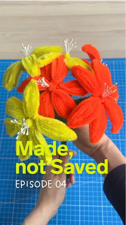 Bending Flowers with Pipe Cleaner Wire
